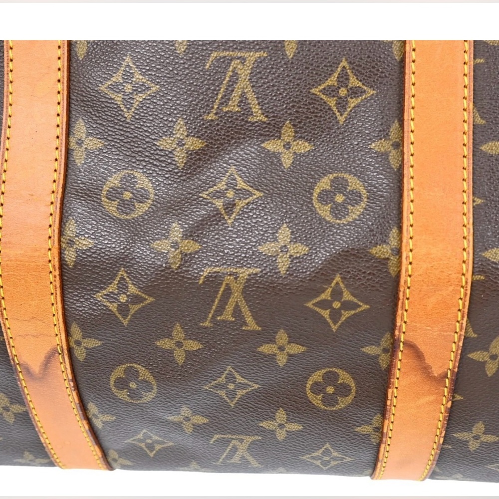 Louis Vuitton Monogram Keepall Bandouliere 60 with Vachetta Leather - Picture 4 of 9